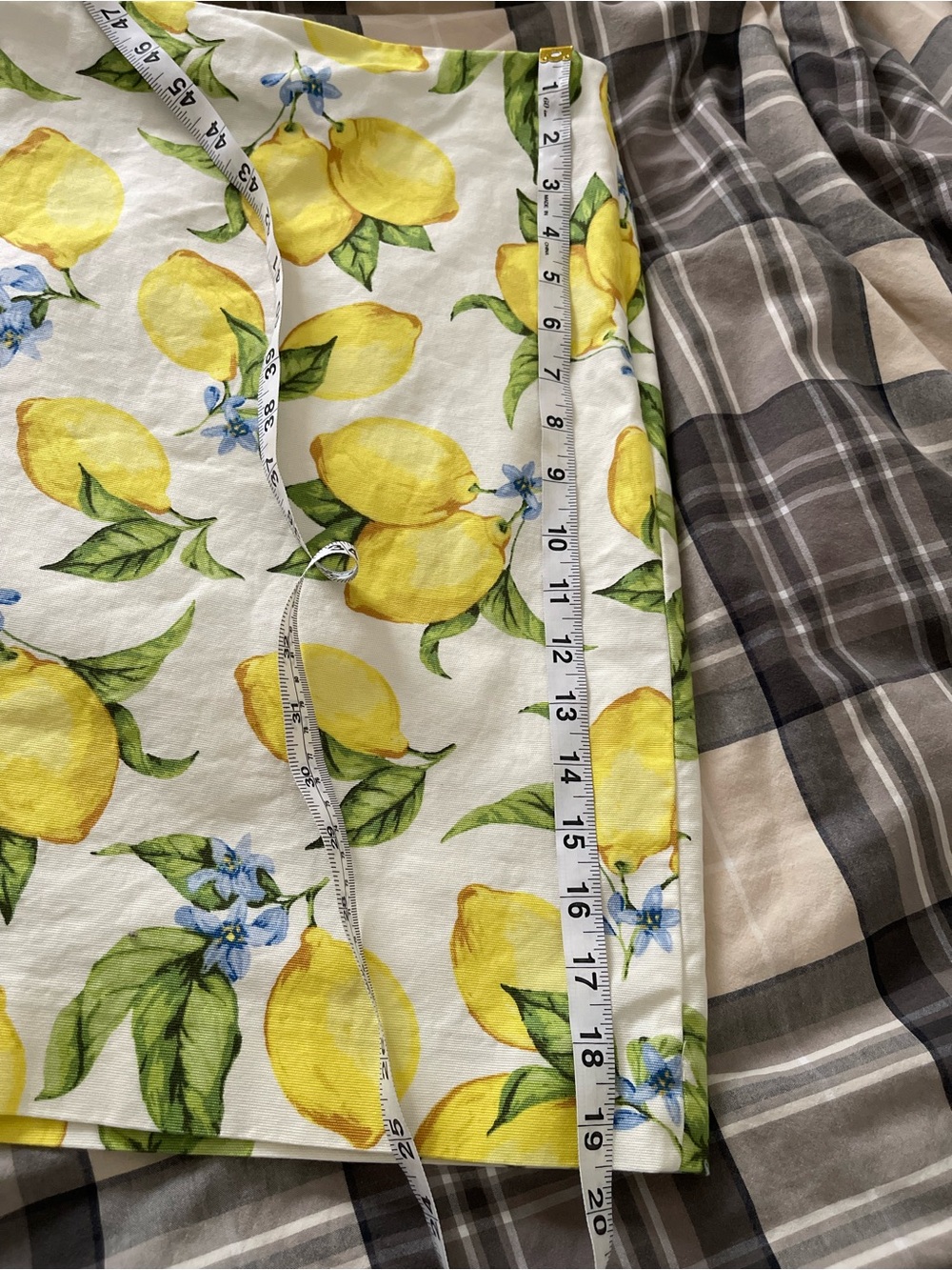 Talbots Lemon Blossom Print A-Line Cotton Blend Skirt Size 10 Summer Cottagecore - Picture 10 of 11